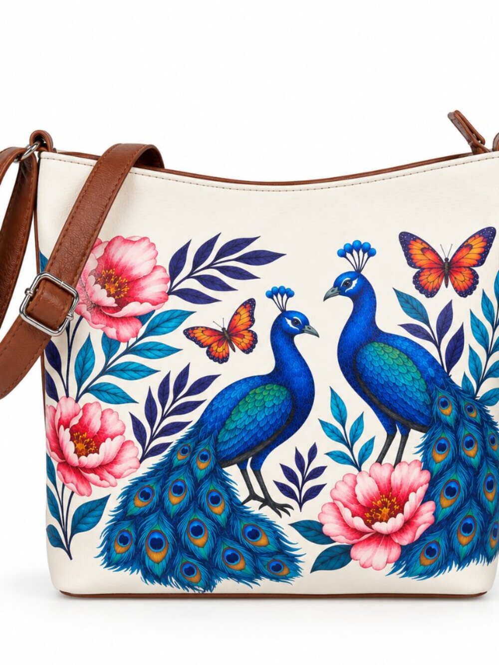 Printed Vegan  Leather Crossbody Bag –Sling & Shoulder Bag for Women-Daily Use